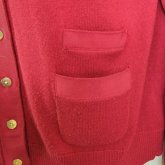 J.Crew 100% Fine Merino Button Up Cardigan Sweater Size Large - Picture 4 of 7